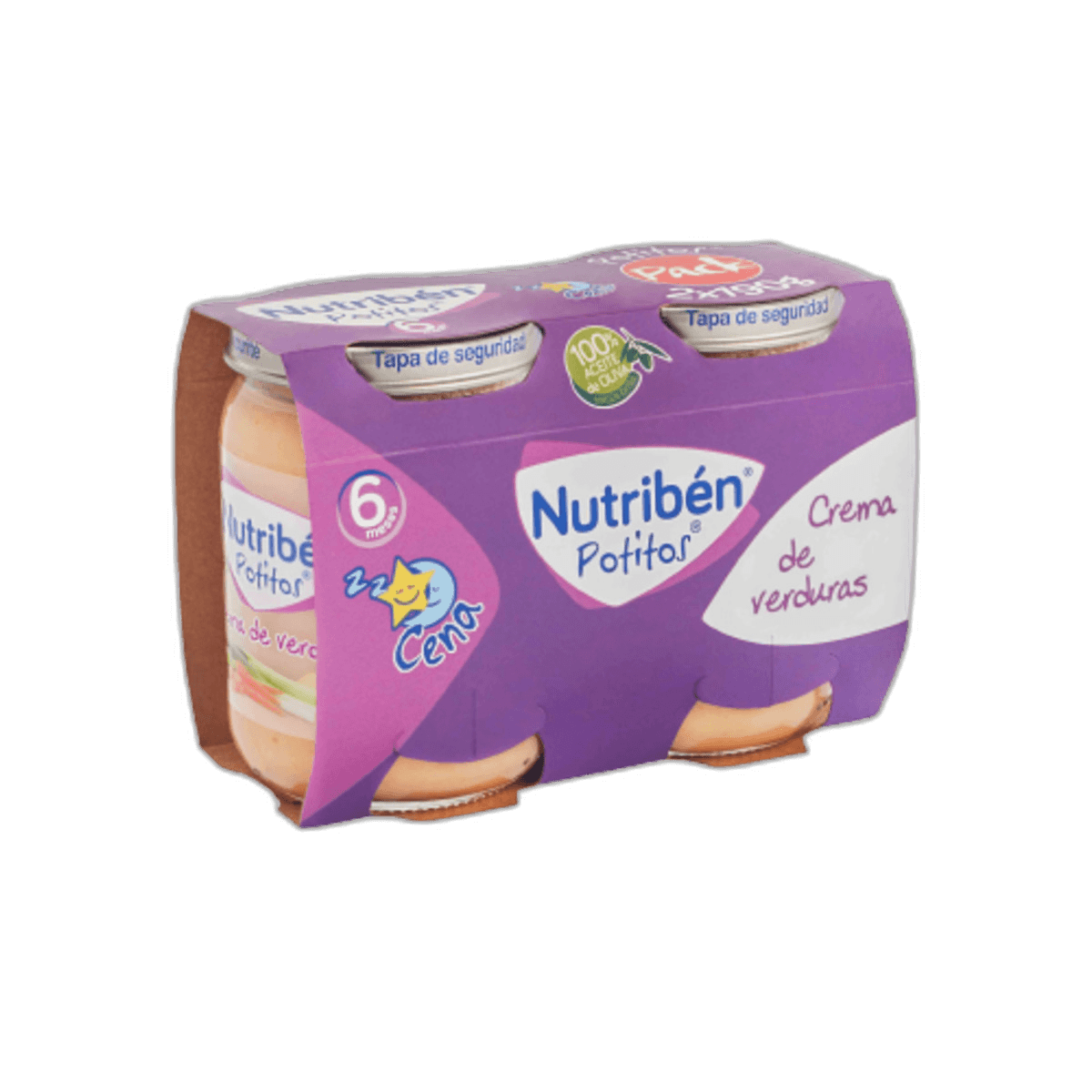 Imagen de NUTRIBEN CENA CREMA DE VERDURAS 2 POTITOS 190 G