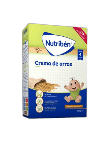 Imagen de NUTRIBEN CREMA ARROZ SIN GLUTEN 300 G.