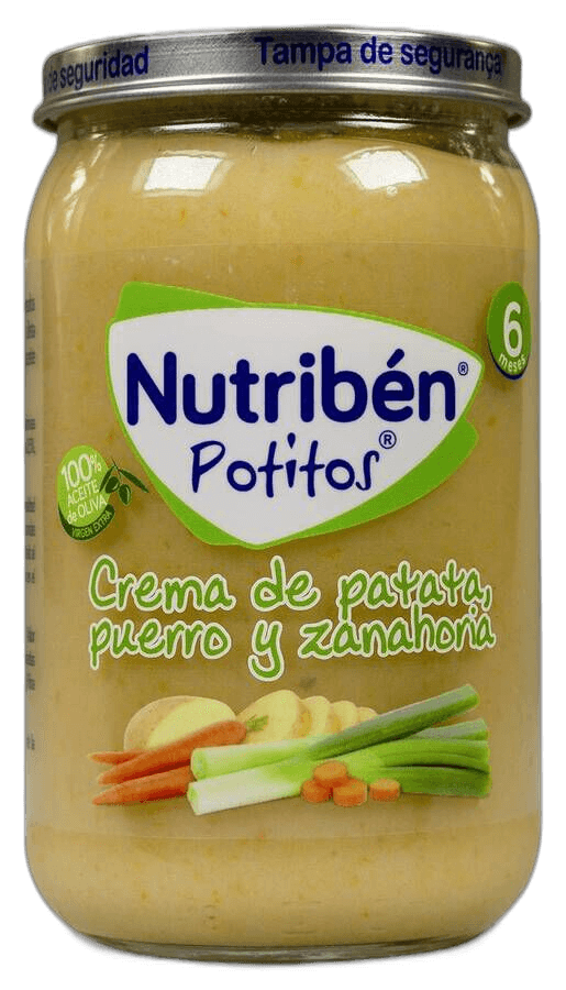 Imagen de NUTRIBEN CREMA DE PATATA PUERRO Y ZANAHORIA 1 POTITO 235 G