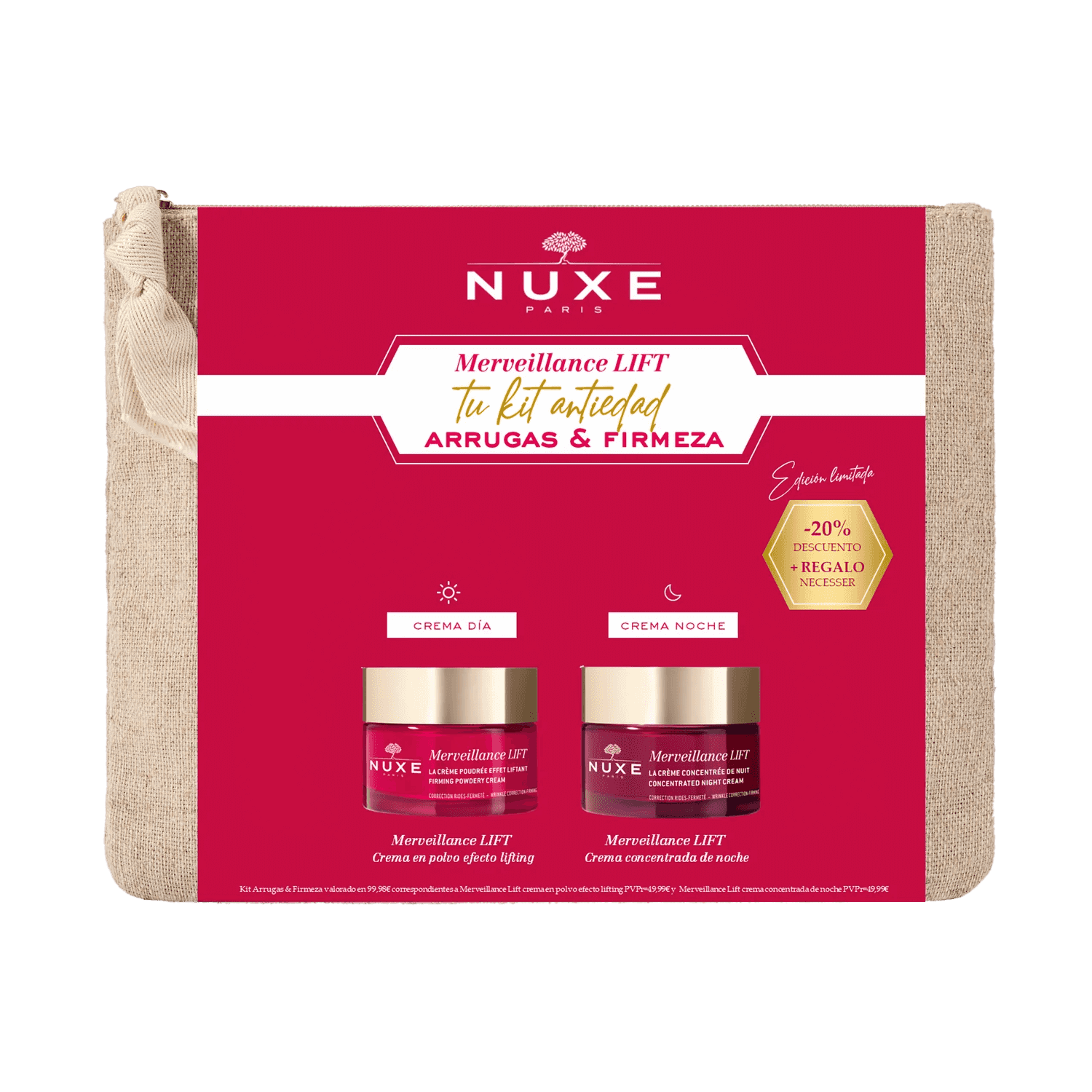Imagen de NUXE MERVEILLANCE LIFT COFRE ANTIAGE DIA+CONTOR+NOCHE