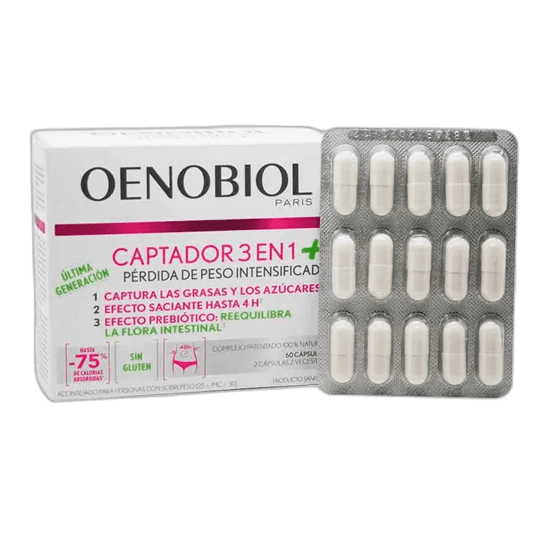 Imagen de OENOBIOL CAPTADOR 3 EN 1 PLUS 60 CAPSULAS