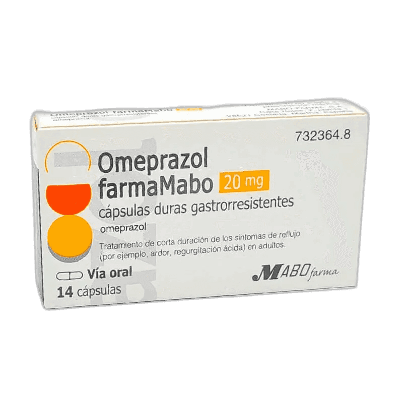 Imagen de OMEPRAZOL FARMAMABO 20 mg 14 CAPSULAS GASTRORRESISTENTES