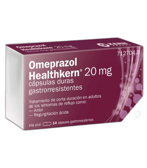 Imagen de OMEPRAZOL HEALTHKERN 20 mg 14 CAPSULAS GASTRORRESISTENTES (BLISTER)