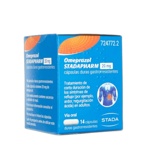 Imagen de OMEPRAZOL STADAPHARM 20 mg 14 CAPSULAS GASTRORRESISTENTES (FRASCO)