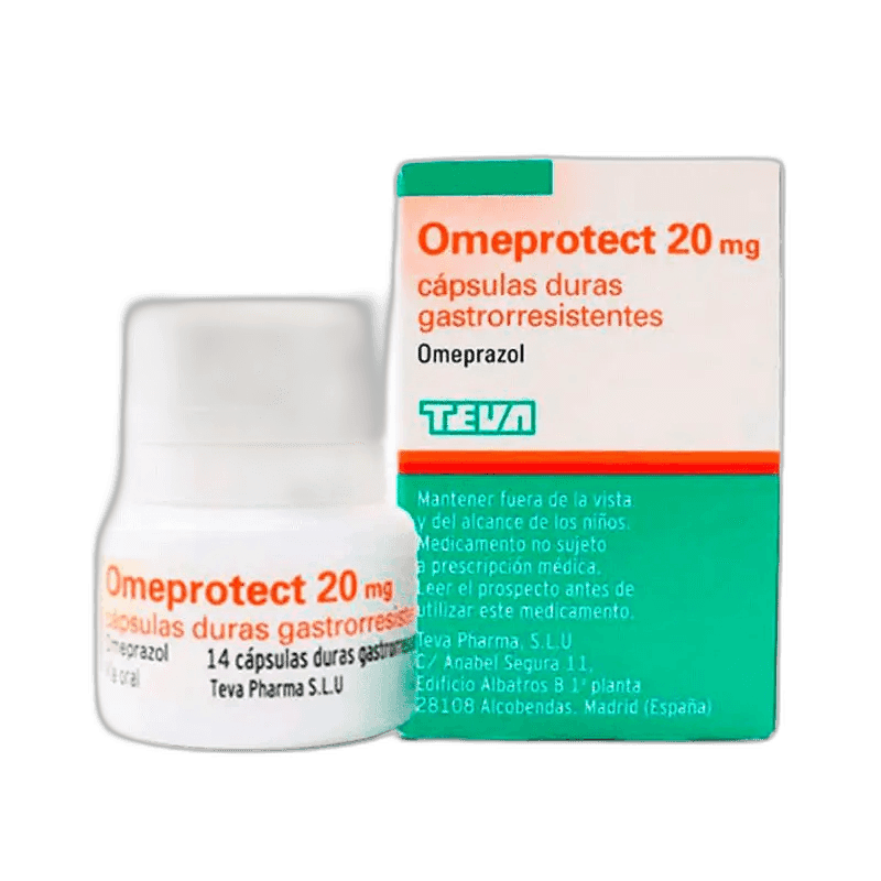 Imagen de OMEPROTECT 20 mg 14 CAPSULAS GASTRORRESISTENTES (FRASCO)