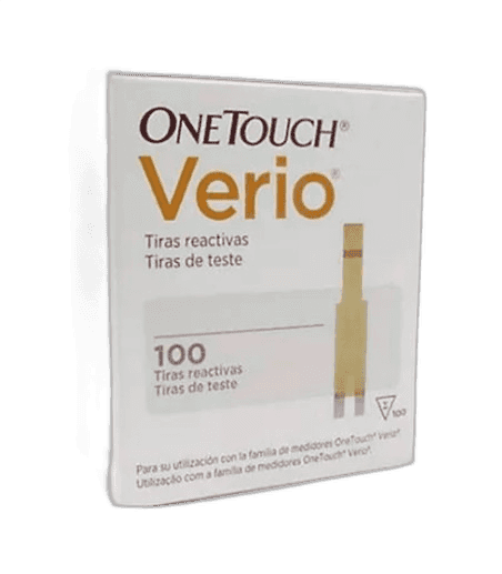 Imagen de ONE TOUCH VERIO TIRAS REACTIVAS 100 UDS