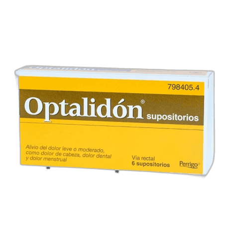 Imagen de OPTALIDON 500 mg/75 mg 6 SUPOSITORIOS