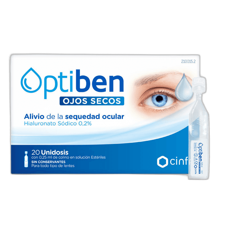 Imagen de OPTIBEN GOTAS SEQUEDAD OCULAR 20 AMP
