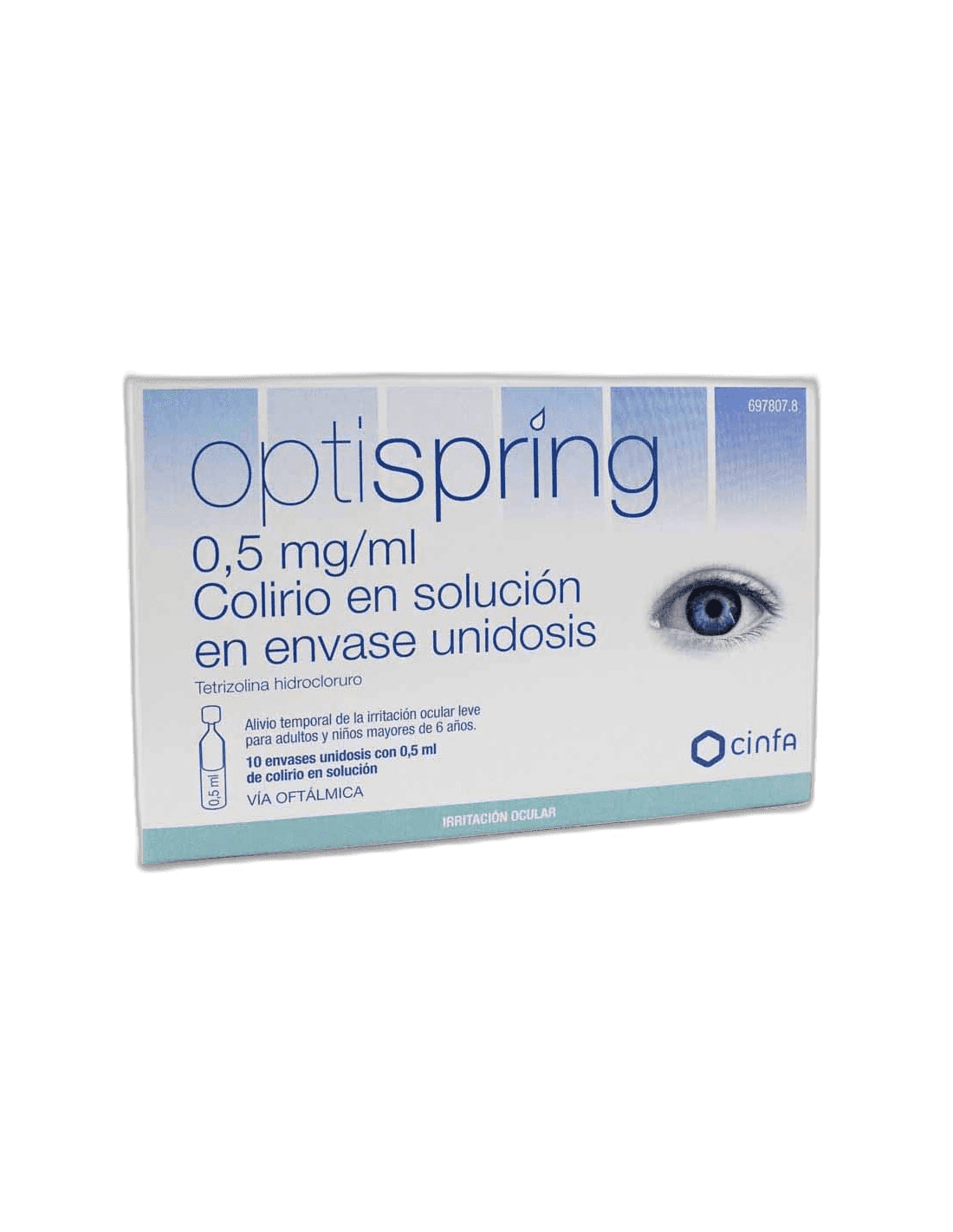 Imagen de OPTISPRING 0,5 mg/ml COLIRIO EN SOLUCION 10 MONODOSIS 0,5 ml