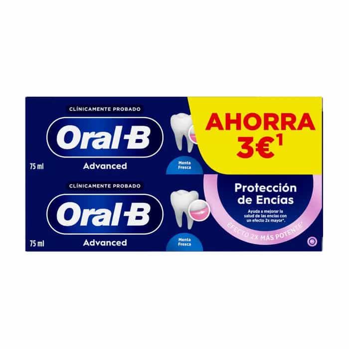 Imagen de Oral-B Pasta Dentífrica Advanced Protección De Encías Duplo 2x75 Ml
