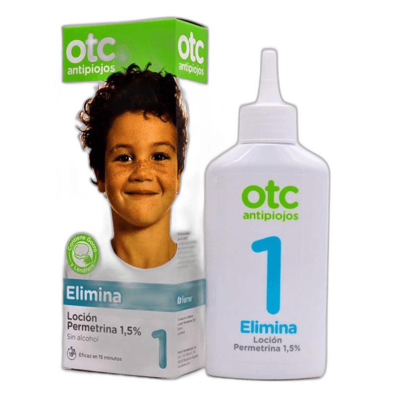 Imagen de OTC ANTIPIOJOS PACK PERMETRINA 1.5% 1 ENVASE 100 ML LOCION
