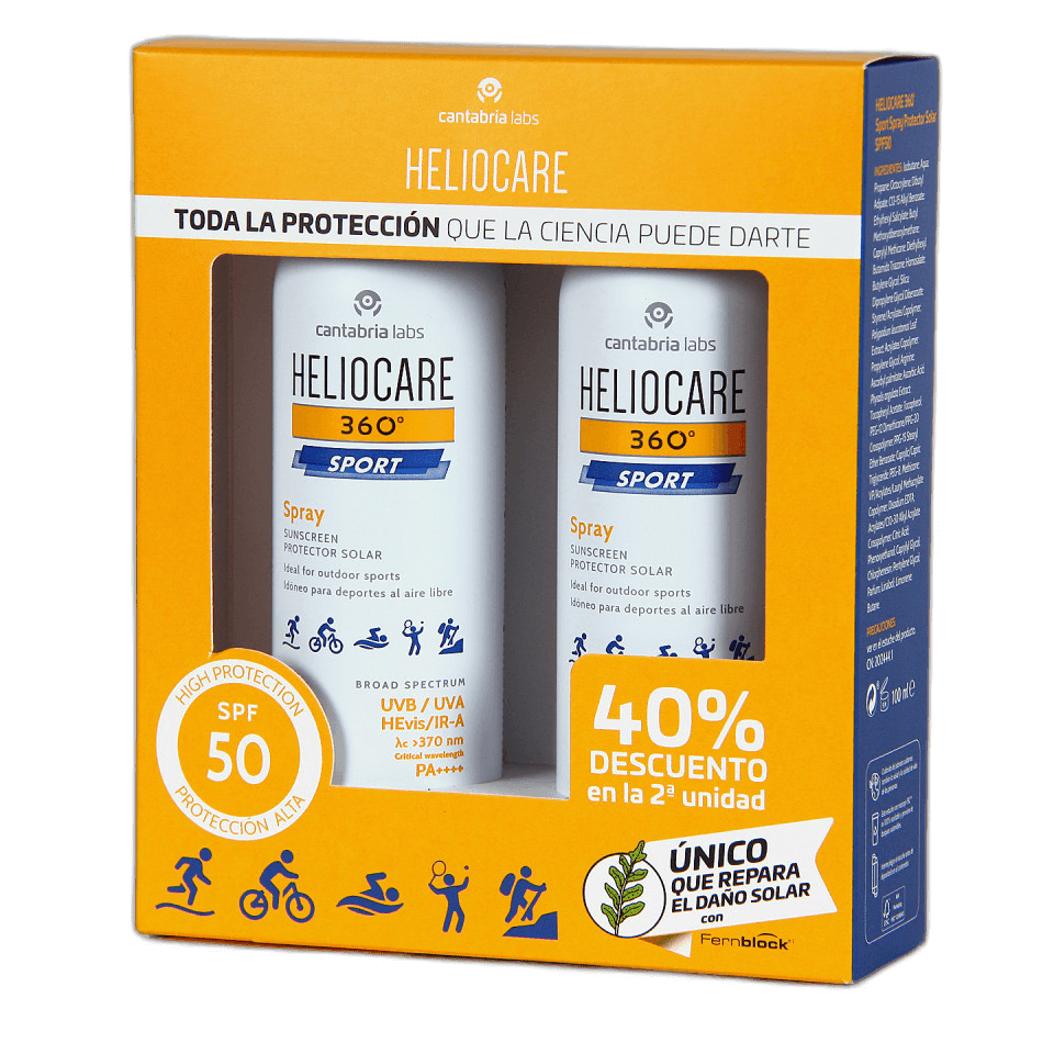 Imagen de Heliocare 360 Duplo Sport Spray Spf50+ 2x100 Ml