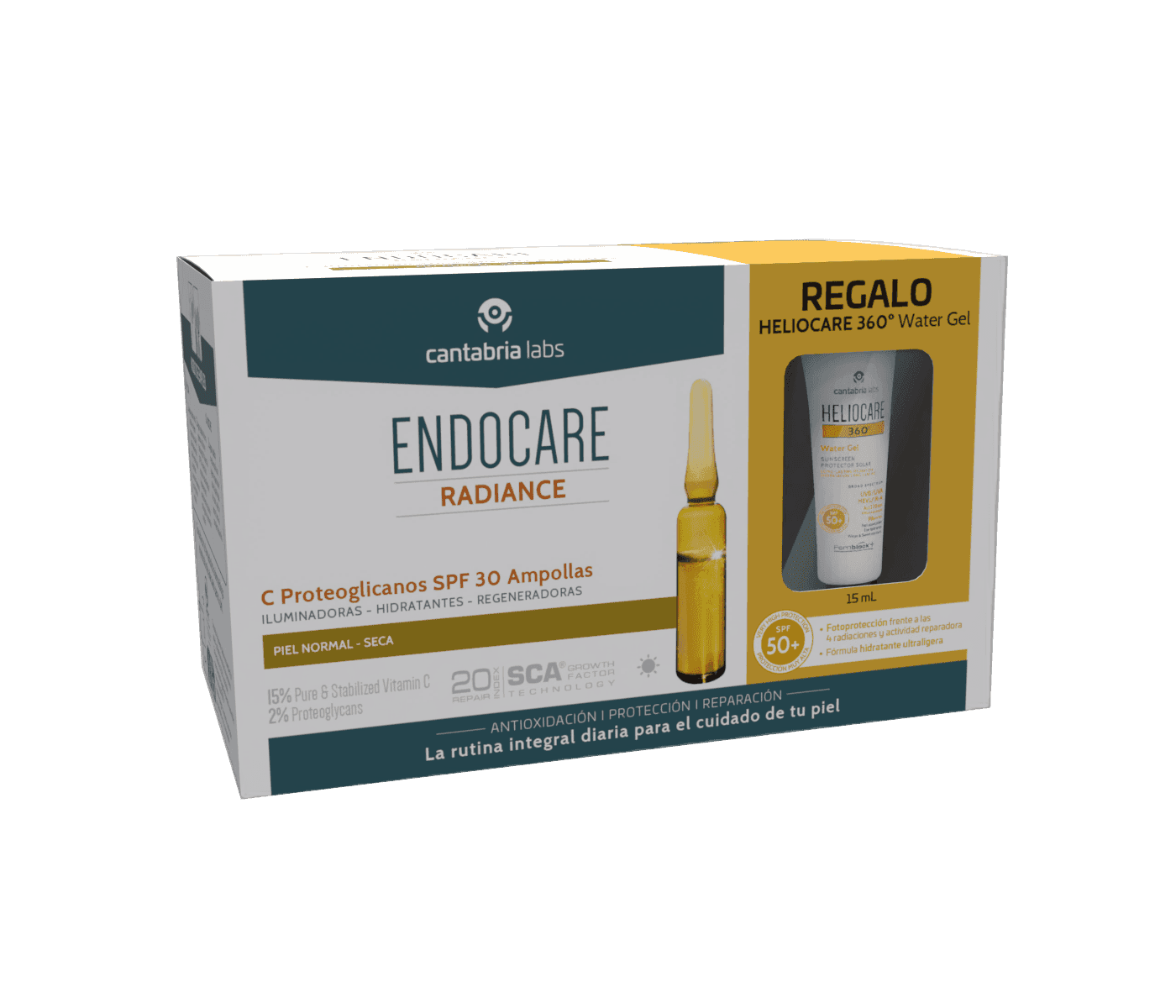 Imagen de PACK ENDOCARE RADIANCE C PROTEO SPF30+HELIO 360 WATER