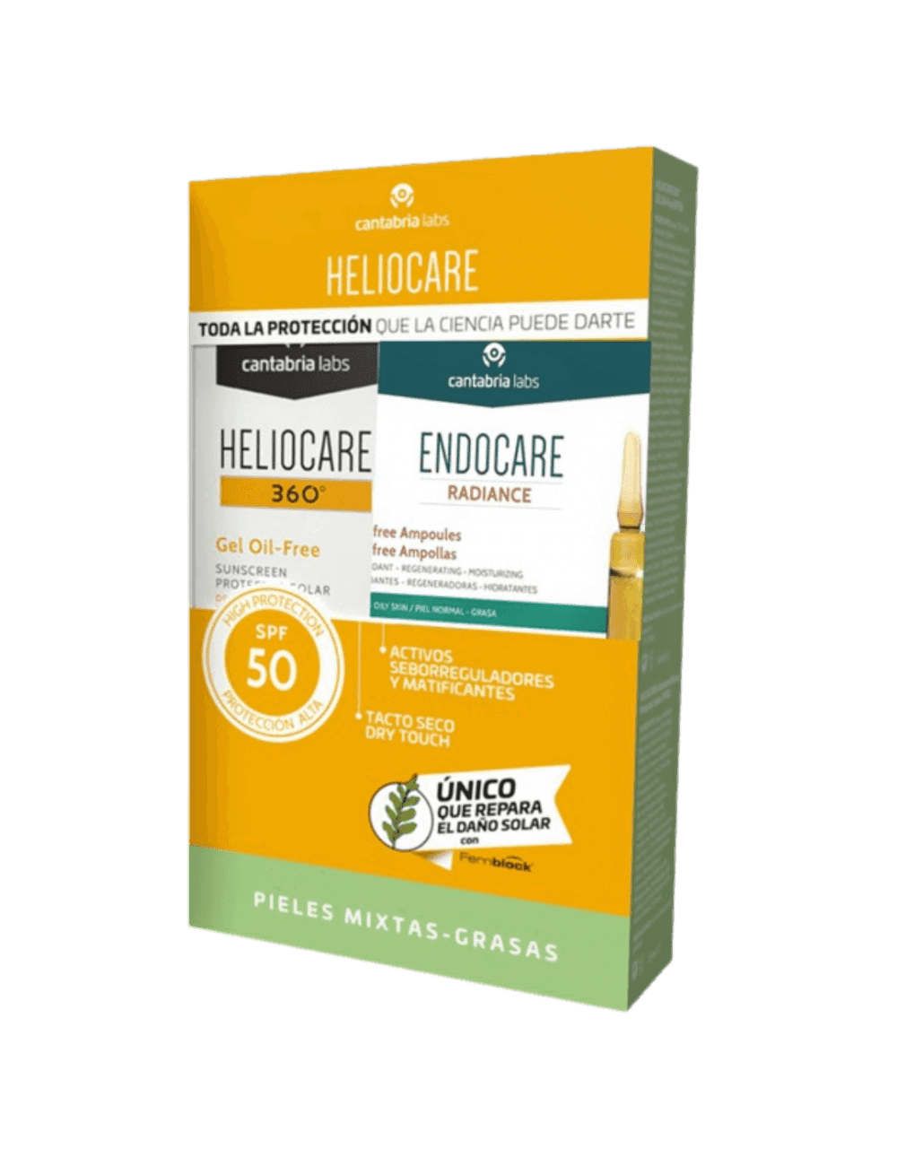 Imagen de Heliocare 360 Pack Gel Oil Free + 4 Ampollas Endocare Gratis
