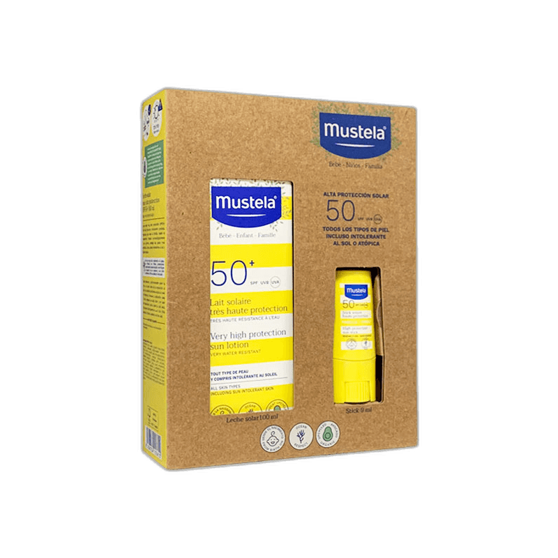 Imagen de PACK SOLAR MUSTELA LECHE 50 100ML + STICK