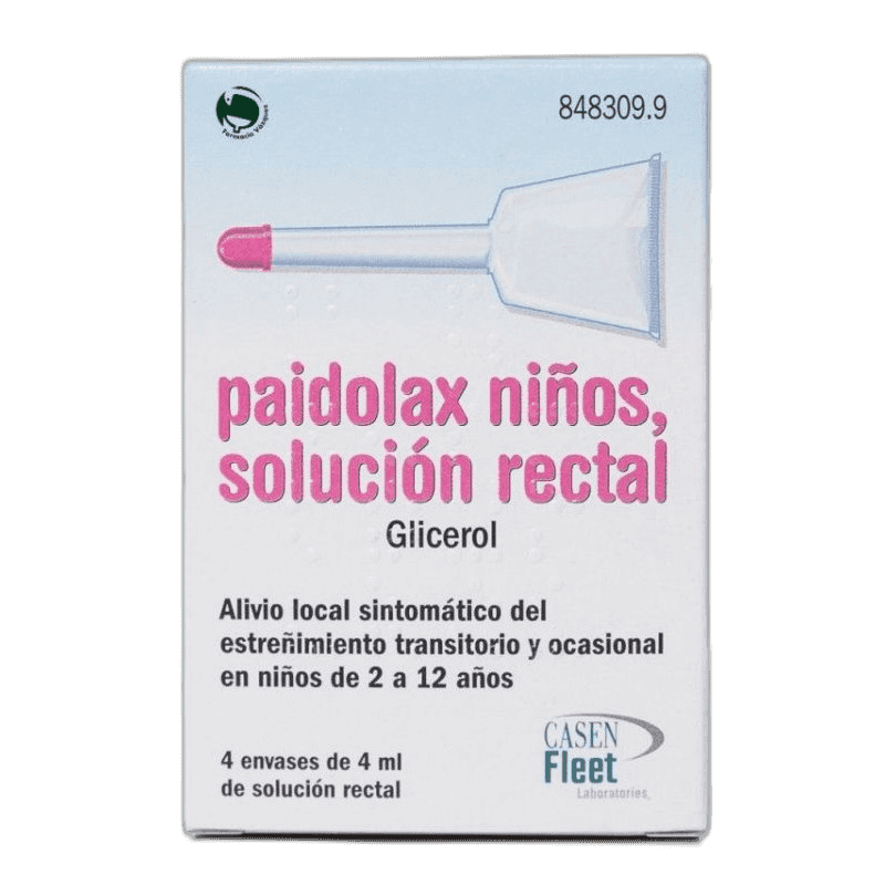 Imagen de PAIDOLAX NIÑOS 3,28 ml SOLUCION RECTAL 4 ENEMAS 4 ml