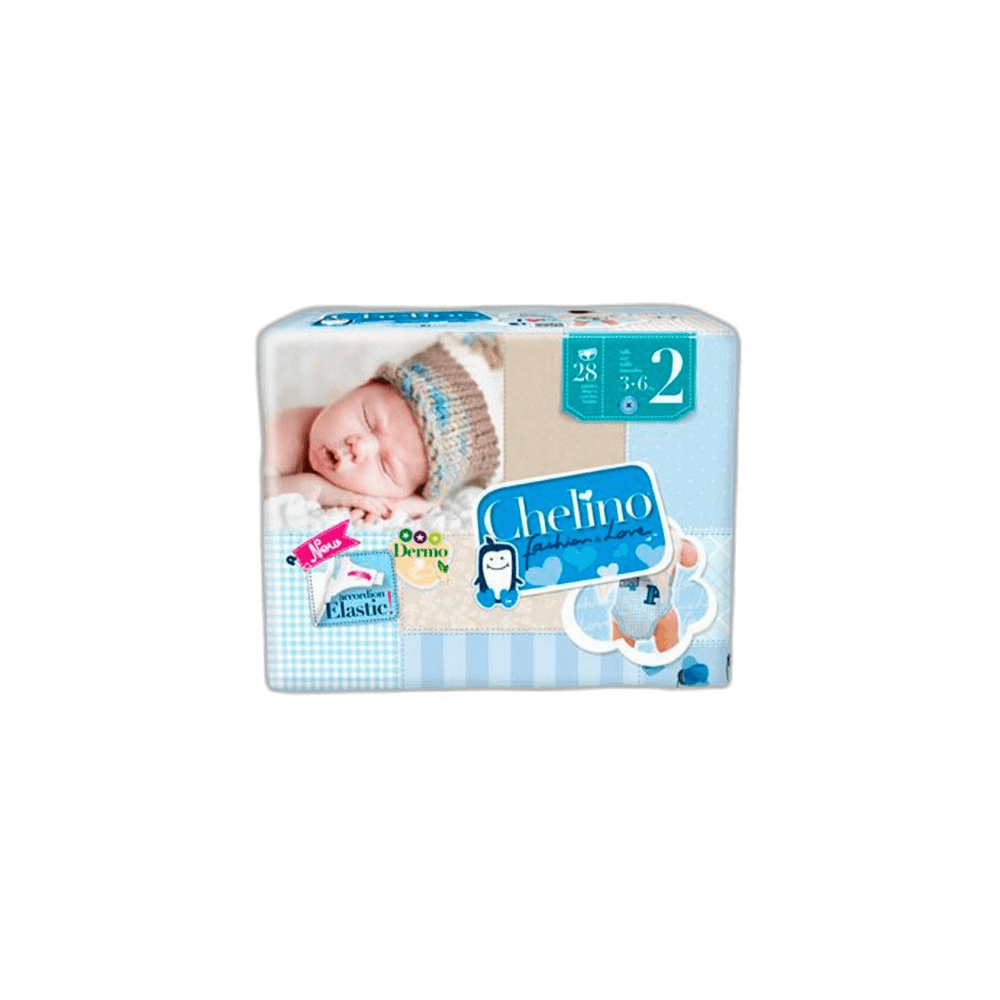 Imagen de PAÑAL CHELINO INFANTIL T.2 3+6 KG 28 UNI