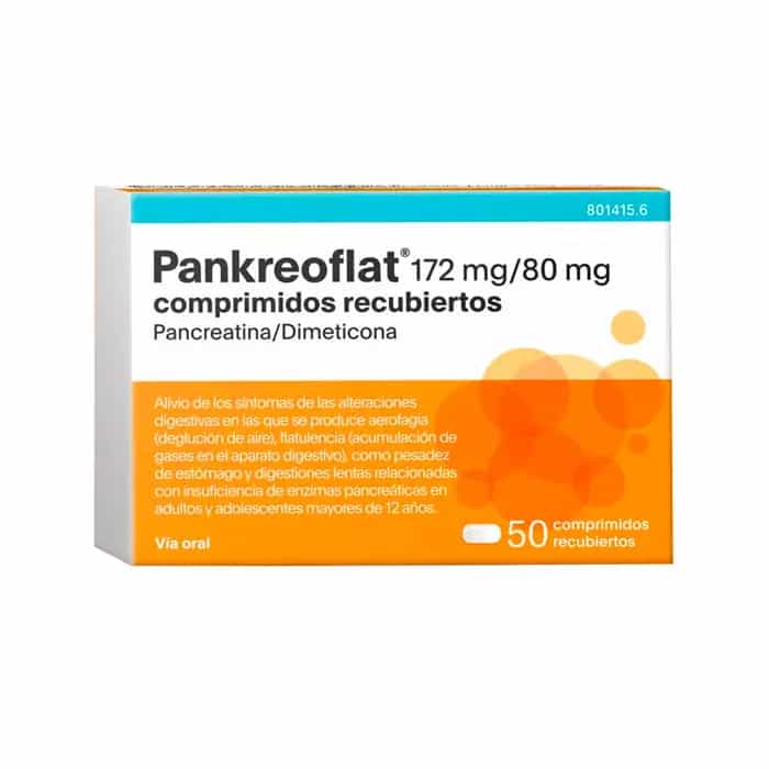 Imagen de Pankreoflat 50 Comprimidos Recubiertos