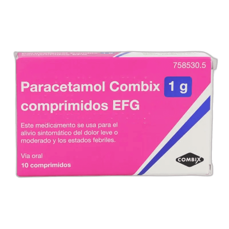 Imagen de PARACETAMOL COMBIX EFG 1 g 10 COMPRIMIDOS