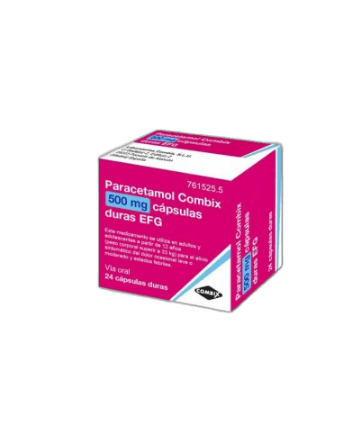 Imagen de PARACETAMOL COMBIX EFG 500 mg 24 CAPSULAS