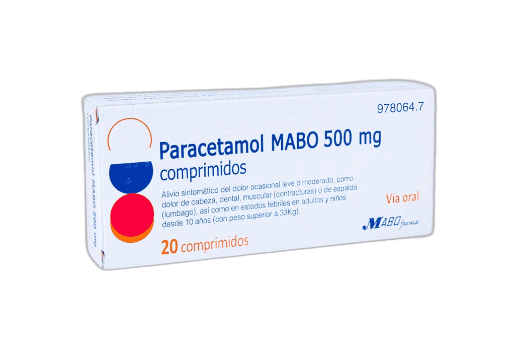 Imagen de PARACETAMOL MABO 500 mg 20 COMPRIMIDOS
