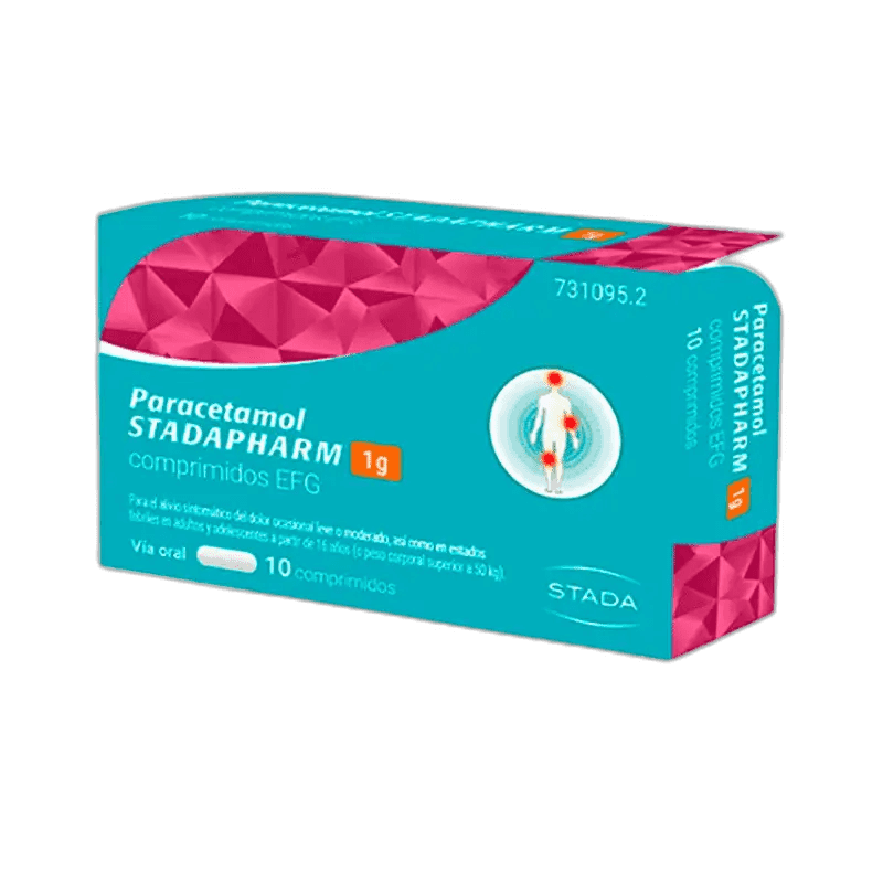 Imagen de PARACETAMOL STADAPHARM EFG 1 g 10 COMPRIMIDOS