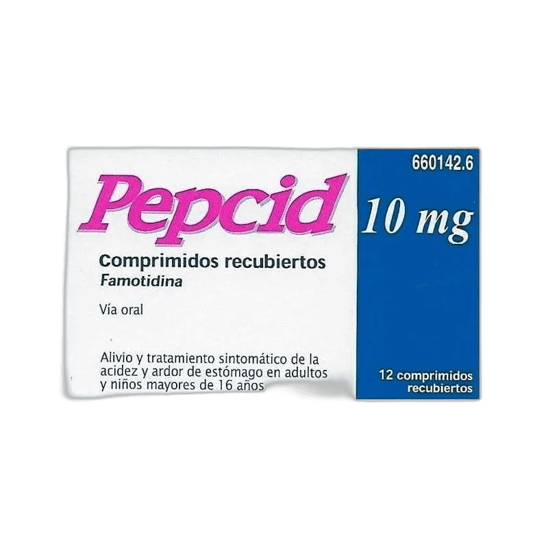 Imagen de PEPCID 10 mg 12 COMPRIMIDOS RECUBIERTOS