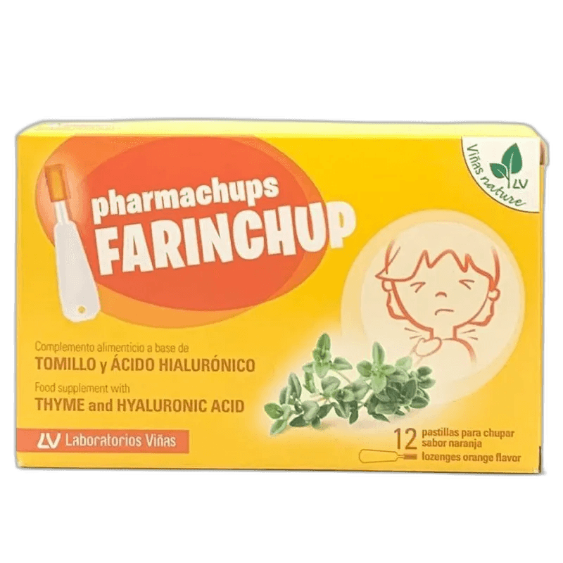 Imagen de PHARMACHUPS FARINCHUP 12 PASTILLAS SABOR NARANJA