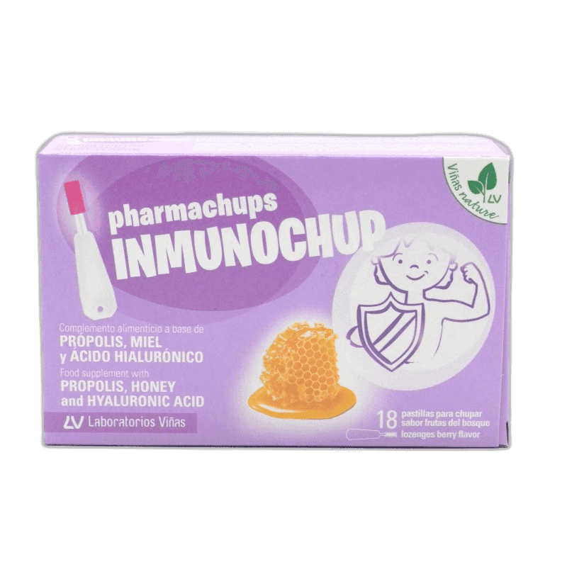 Imagen de PHARMACHUPS INMUNOCHUP 18 PASTILLAS SABOR FRUTAS DEL BOSQUE