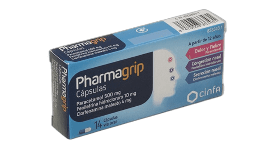 Imagen de PHARMAGRIP CONGESTION Y SECRECION NASAL 14 CAPSULAS