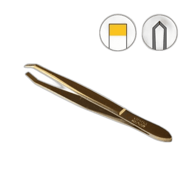 Imagen de PINZA PROFESIONAL DISNA SOLINGEN DORADA 9 CM