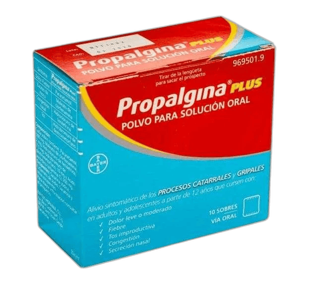 Imagen de PROPALGINA PLUS 10 SOBRES POLVO PARA SOLUCION ORAL