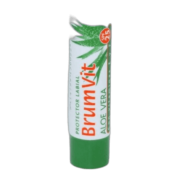 Imagen de PROTECTOR LABIAL BRUMVIT SPF 25 ALOE VERA 1 BARRA 4 G