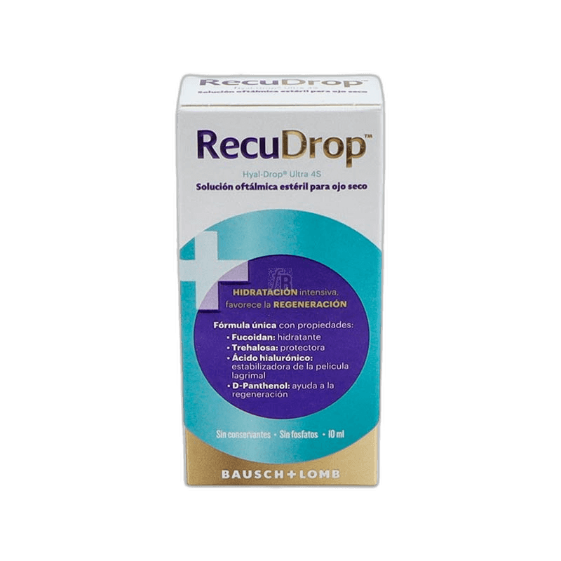 Imagen de RECUDROP SOLUCION OFTALMICA PARA OJO SECO 1 BOTE 10 ML