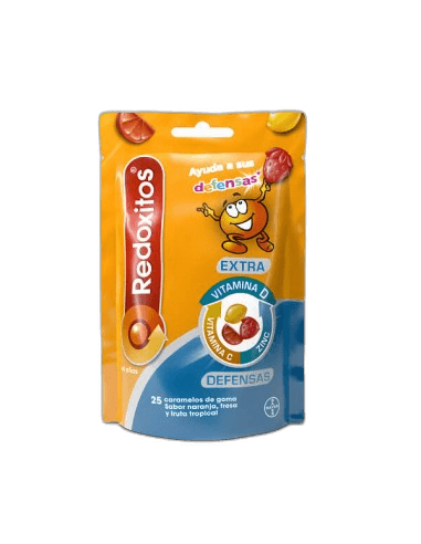 Imagen de REDOXITOS EXTRA DEFENSAS 25 CARAMELOS GOMA SABOR NARANJA FR