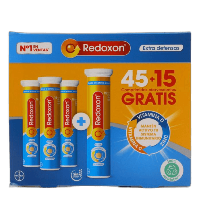 Imagen de REDOXON EXTRADEFENSAS PROMO 45 + 15 COMP EFERVESCENTES
