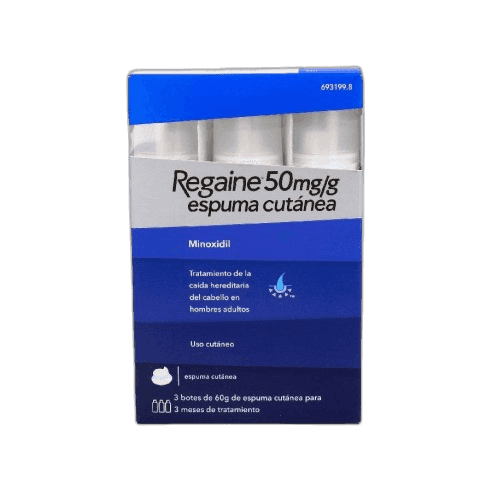 Imagen de REGAINE 50 mg/g ESPUMA CUTANEA 3 TUBOS 60 g