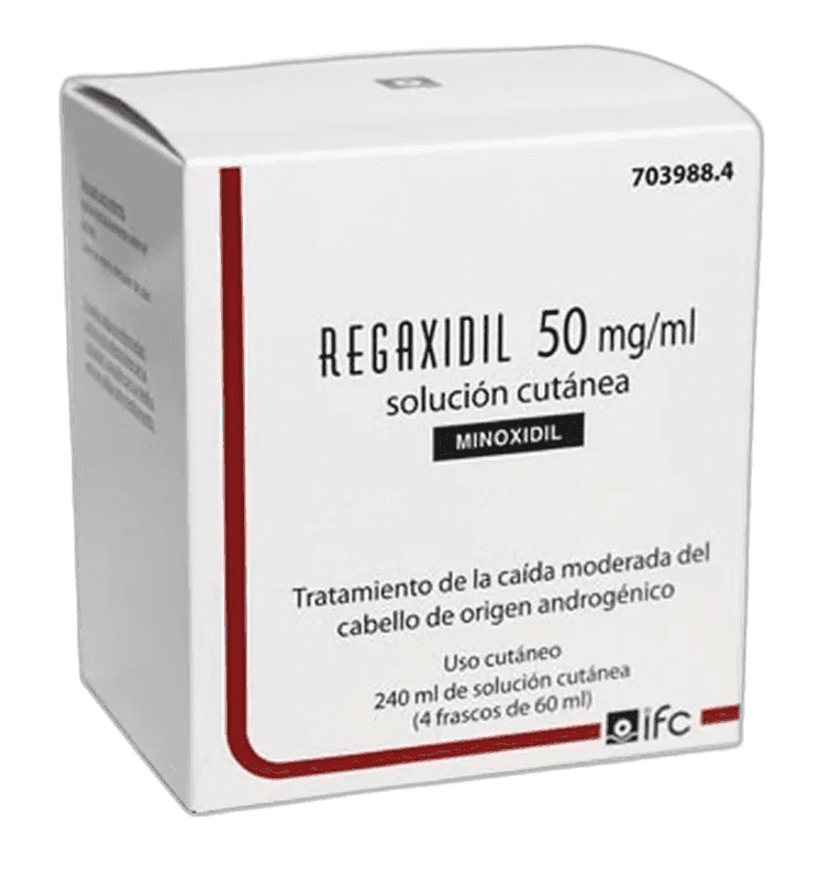 Imagen de REGAXIDIL 50 mg/ml SOLUCION CUTANEA 4 FRASCOS 60 ml