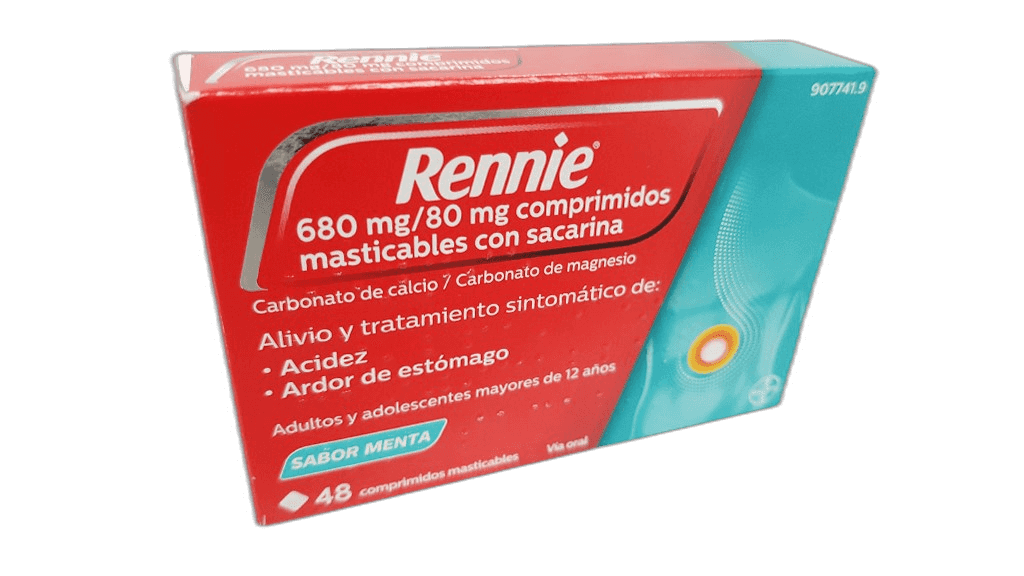 Imagen de RENNIE 680 mg/80 mg 48 COMPRIMIDOS MASTICABLES (CON SACAROSA)