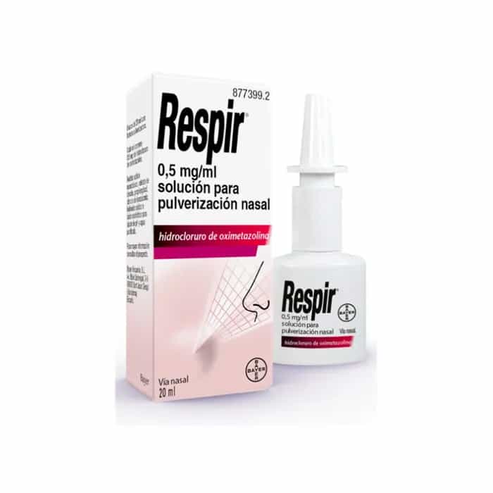 Imagen de RESPIR 0,5 MG/ML SOLUCIÓN PARA PULVERIZACIÓN NASAL 20 ML