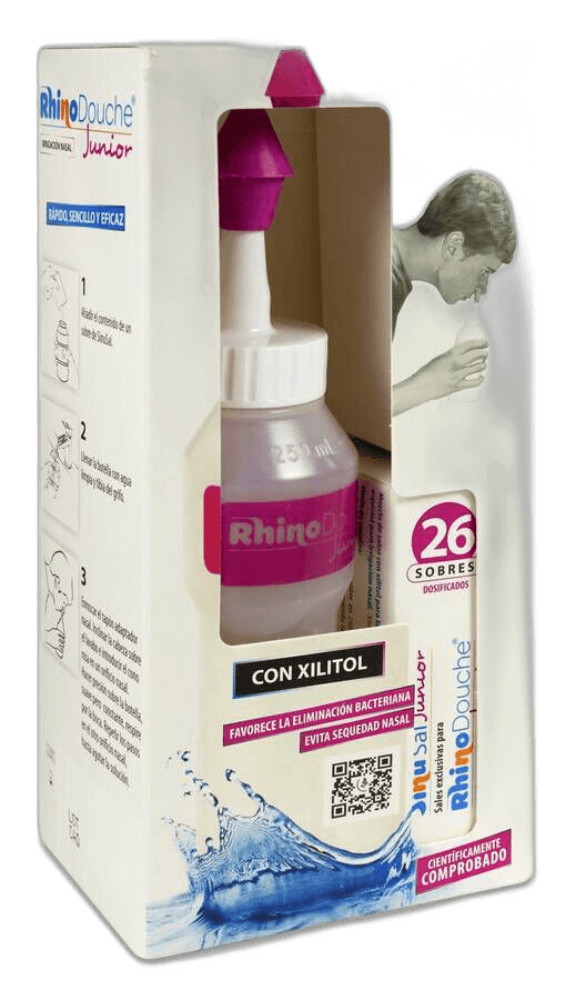 Imagen de RHINODOUCHE JUNIOR PACK IRRIGADOR NASAL + SINUSAL XL JUNIOR