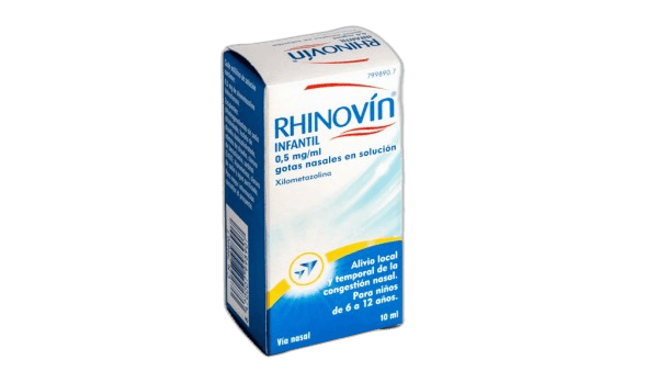 Imagen de RHINOVIN KIDS 0,5 mg/ml GOTAS NASALES EN SOLUCION 1 FRASCO 10 ml