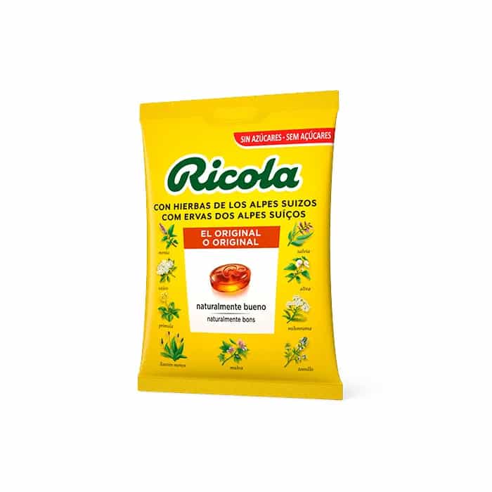 Imagen de Ricola Caramelos Sin Azúcar Hierbas Con Stevia Bolsa 70 Gr