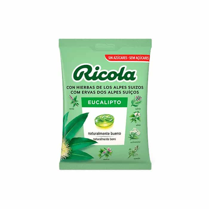 Imagen de Ricola Caramelos Sin Azúcar Bolsa 70 Gr Sabor Eucalipto