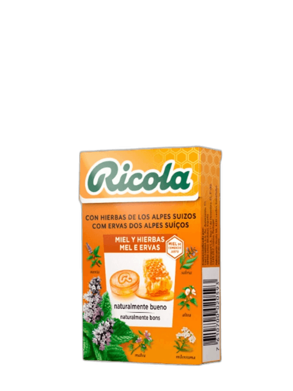 Imagen de RICOLA CARAMELOS MIEL Y HIERBAS 50 GRAMOS