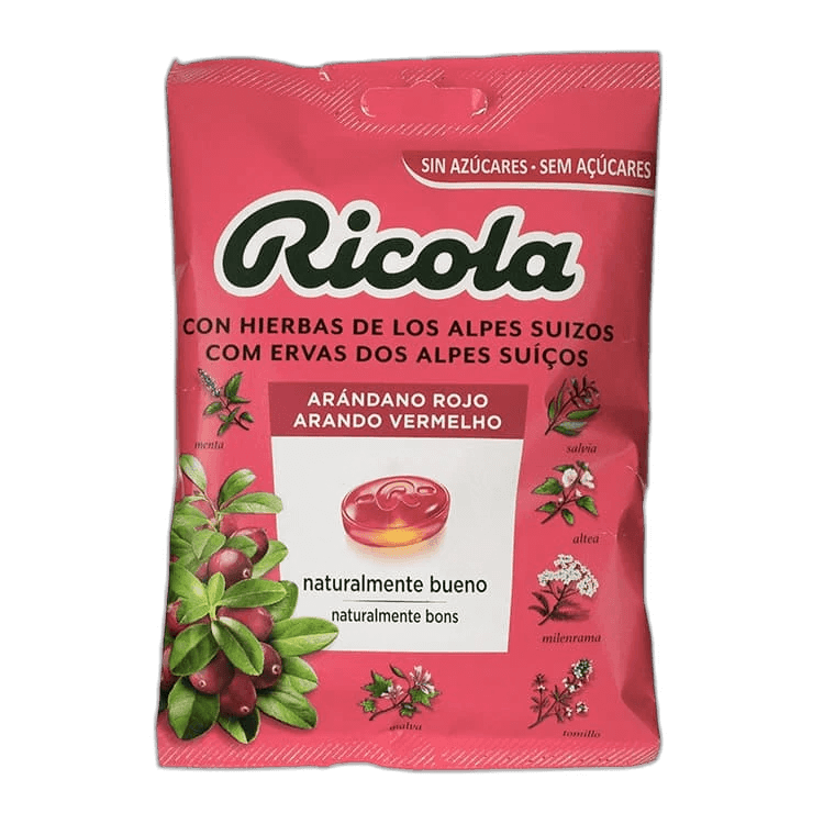 Imagen de RICOLA CARAMELOS S/A ARANDANO ROJO