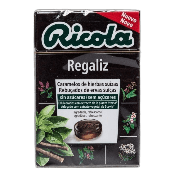 Imagen de RICOLA CARAMELOS S/AZUCAR REGALIZ 50GR