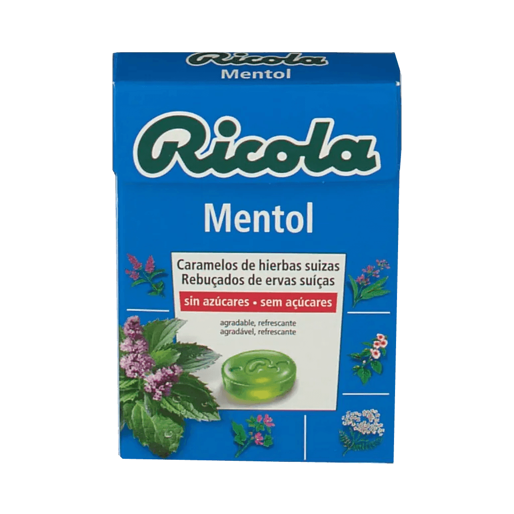 Imagen de RICOLA CARAMELOS SIN AZUCAR 1 ENVASE 50 G SABOR MENTOL