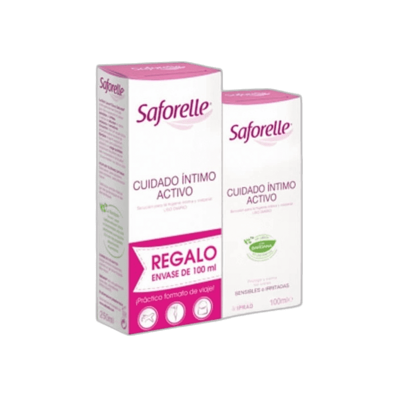 Imagen de SAFORELLE CUIDADO INTIMO ACTIVO 250ML + 100ML VIAJE