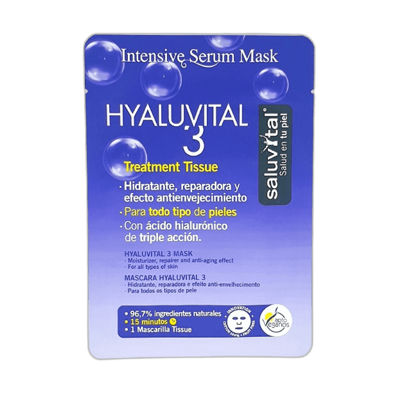 Imagen de SALUVITAL MASCARILLA TISSUE HYALUVITAL 3 1 MASCARILLA 20 G